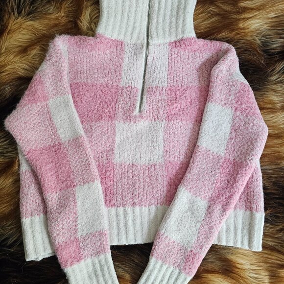 Jessica Simpson Plaid Fuzzy Zipper Sweater Jacket Lot of 3 - Picture 8 of 9